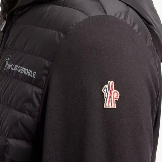 Moncler Grenoble Men's Padded Zip-Up Jacket in Black