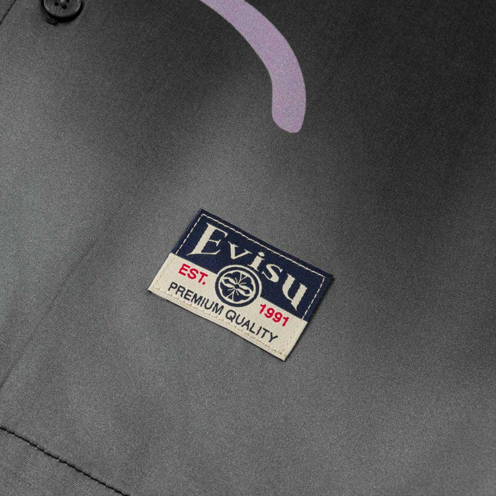 Evisu Ht, Seagull Dip Dye Effect Aop Ss Shirt