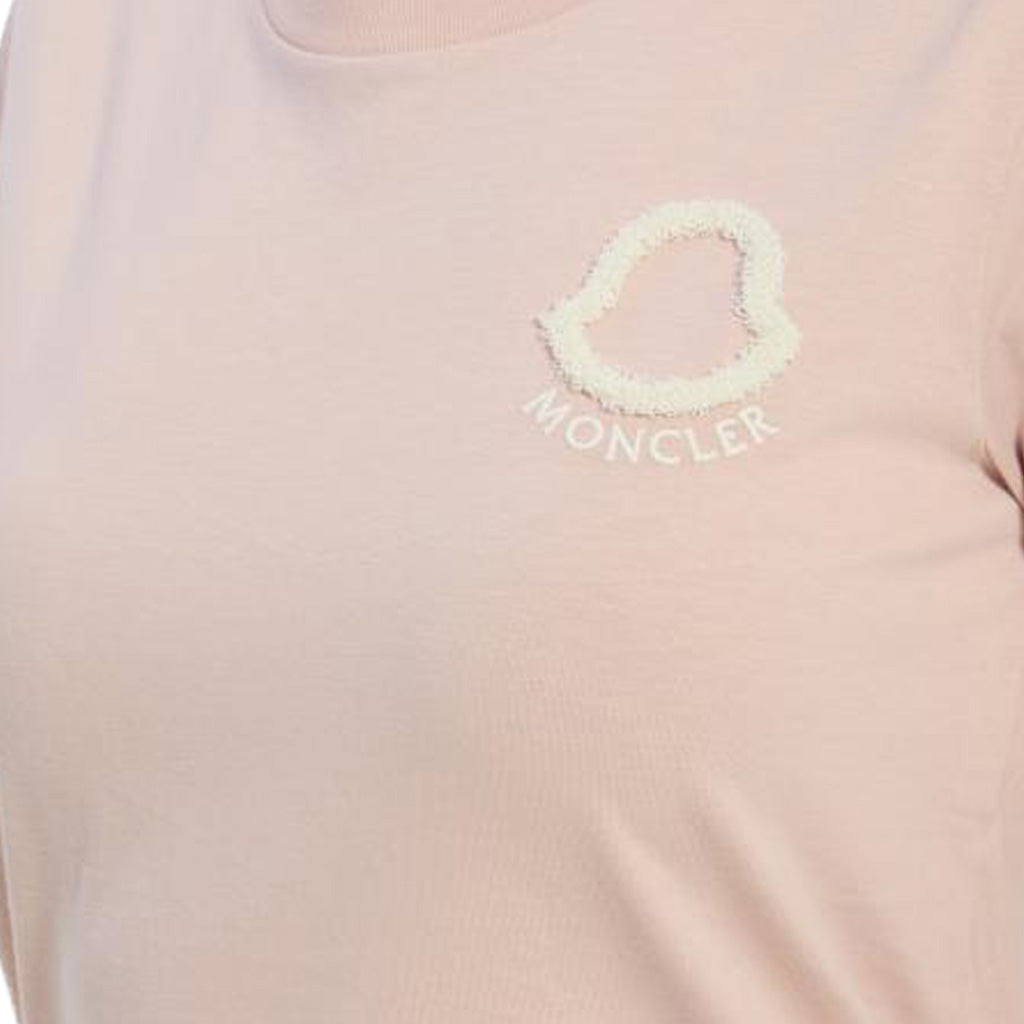 Moncler Women's Embroidered Logo Cotton T-Shirt