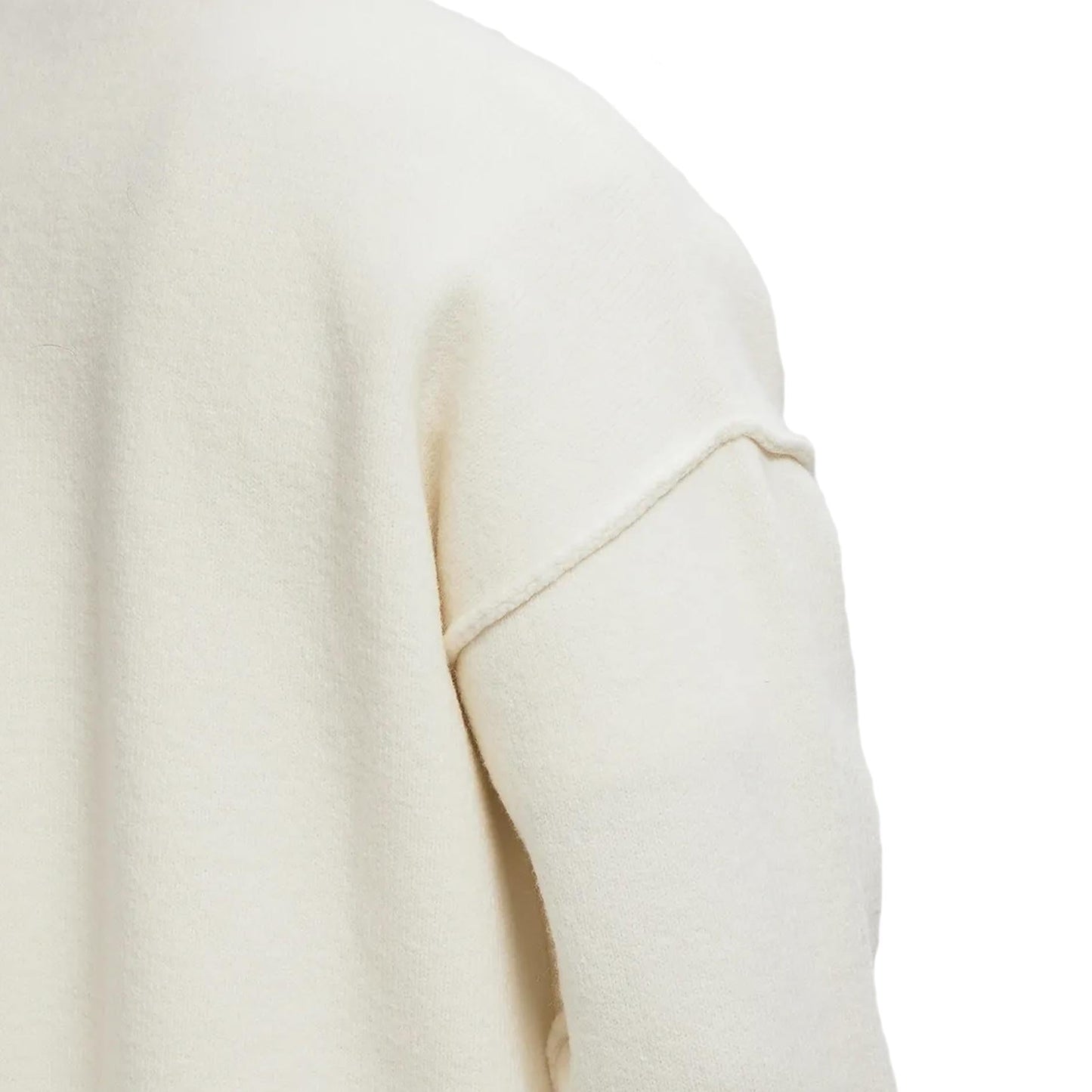 Ami Paris Large Heart Knit Cardigan in Off White/Red