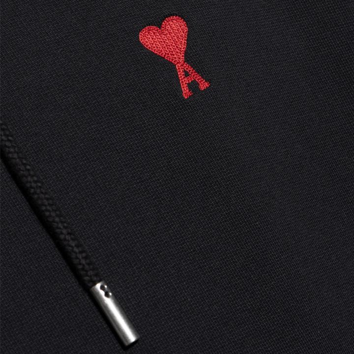 Ami Paris Loopback Cotton Hoodie in BlackHoodies & Zip - UpsAmi ParisDPUS Designer Outlet3666598459742XSAmi Paris Loopback Cotton Hoodie in Black