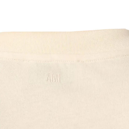 Ami Paris Patch Heart T-Shirt in BeigeT-ShirtsAmi ParisDPUS Designer Outlet3666598542031XSAmi Paris Patch Heart T-Shirt in Beige