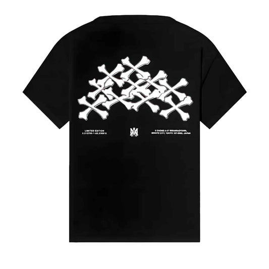Amiri Bones Stacked T-Shirt in Black