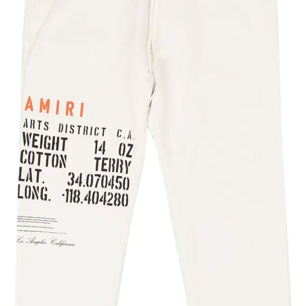 Amiri Stencil Logo SweatpantsSweatpantsAmiriDPUS Designer Outlet156329810209WhiteXLAmiri Stencil Logo Sweatpants