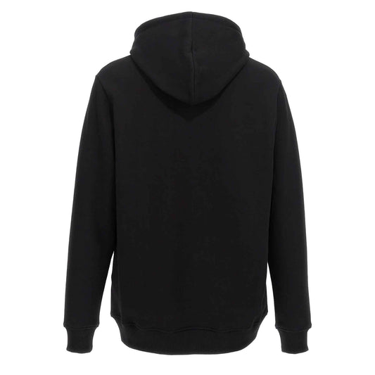 Balmain Flocked Logo Hoodie in Black