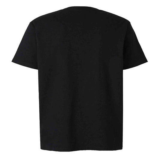 Balmain Flocked Tonal Logo T-Shirt in Black
