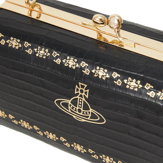 Vivienne Westwood Doll Xl Frame Purse in Black