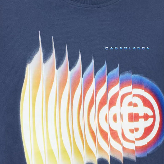 Casablanca Shockwave Classic T-ShirtCasablancaDPUS Designer OutletNavyXSCasablanca Shockwave Classic T-Shirt