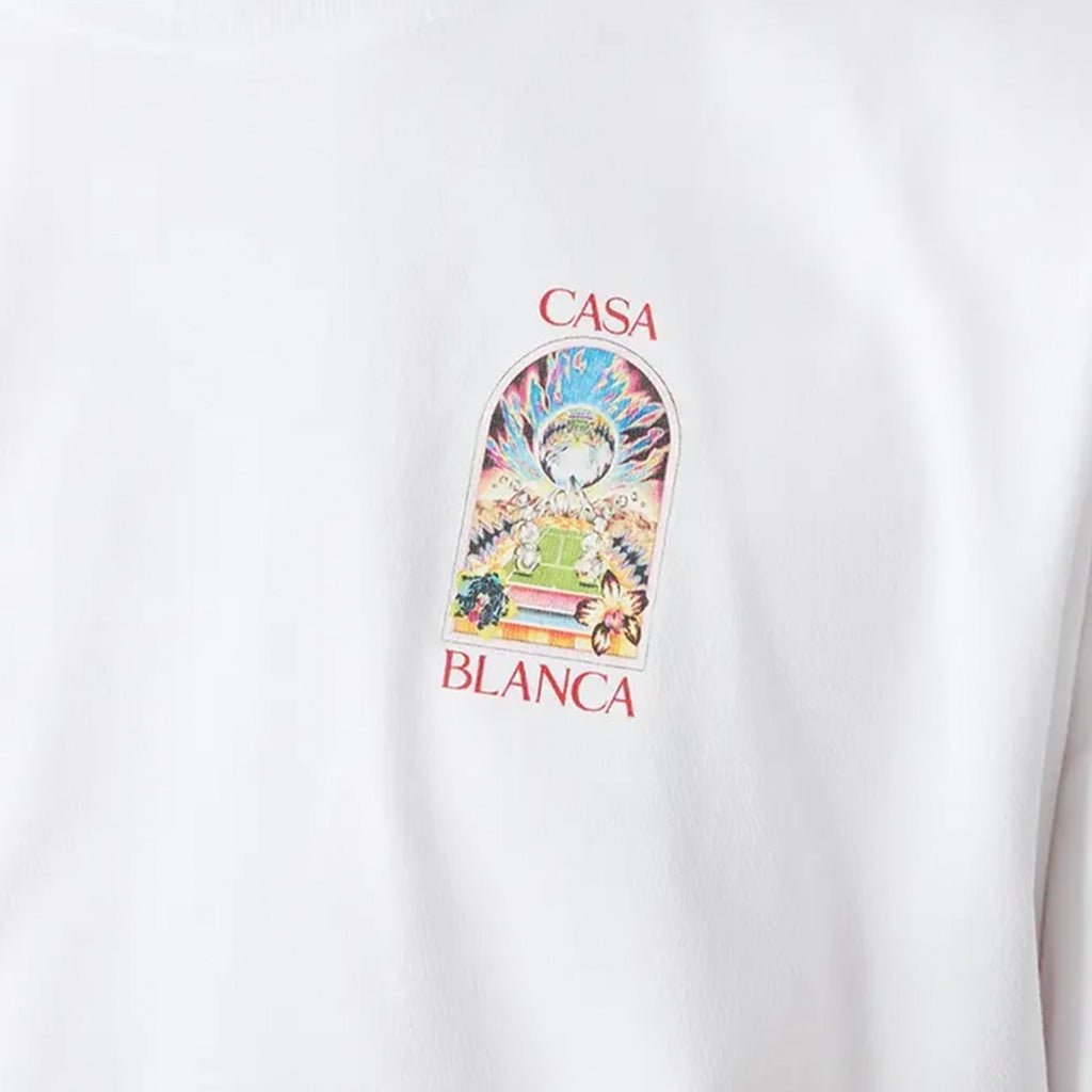 Casablanca Tennis Landscape Classic T-ShirtT-ShirtCasablancaDPUS Designer Outlet5063820007791WhiteXSCasablanca Tennis Landscape Classic T-Shirt