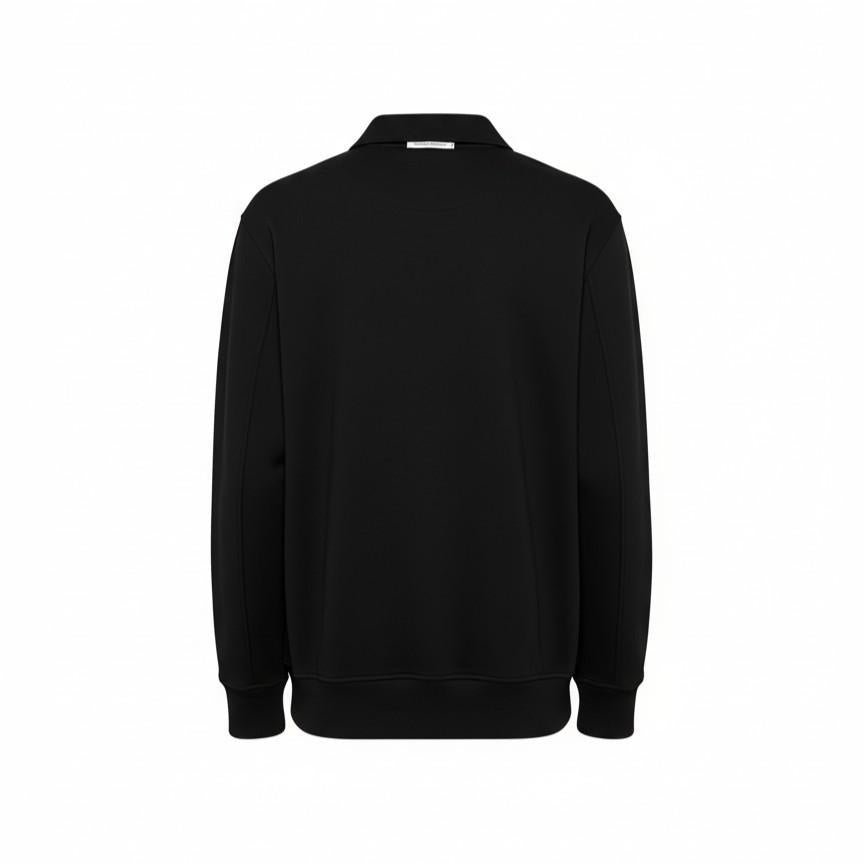 C.P. Company Diagonal Raised Fleece Half Zip in BlackKnitwearC.P. CompanyDPUS Designer Outlet7622792454262SC.P. Company Diagonal Raised Fleece Half Zip in Black