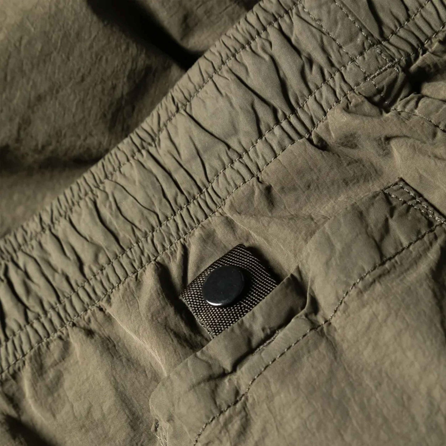 C.P. Company Flatt Nylon Utility Lens Swimshorts in Ivy Green