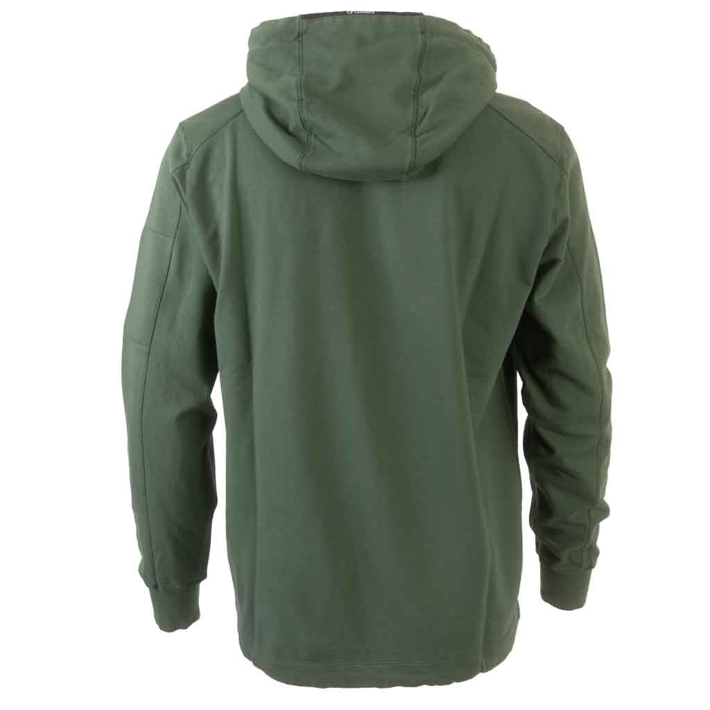 Company Light Fleece Lens Hooded Sweatshirt in Duck Green