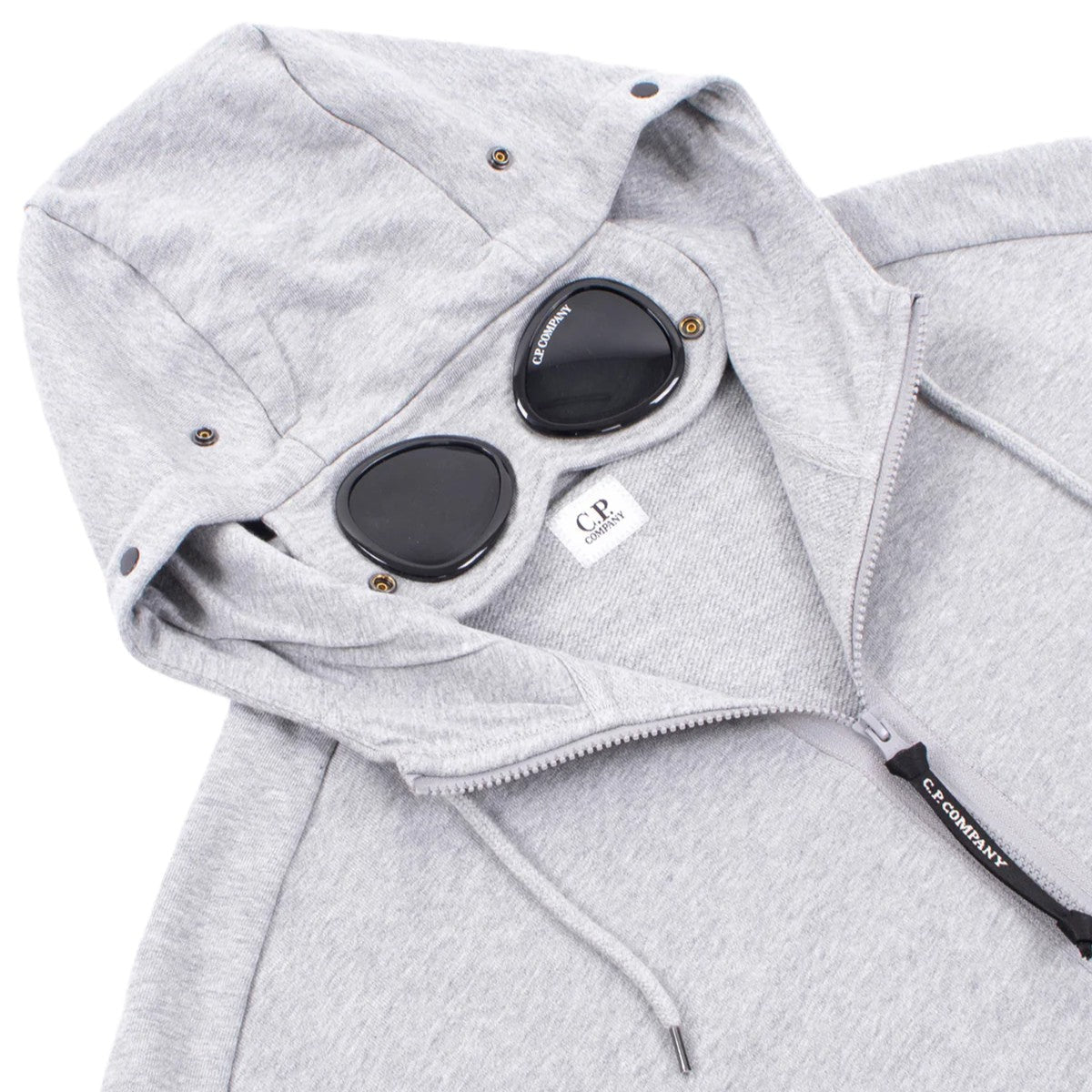 C.P. Company Sweatshirts - Hooded OpenHoodies & Zip-UpsC.P. CompanyDPUS Designer Outlet7620943475081Grey MelangeXSC.P. Company Sweatshirts - Hooded Open