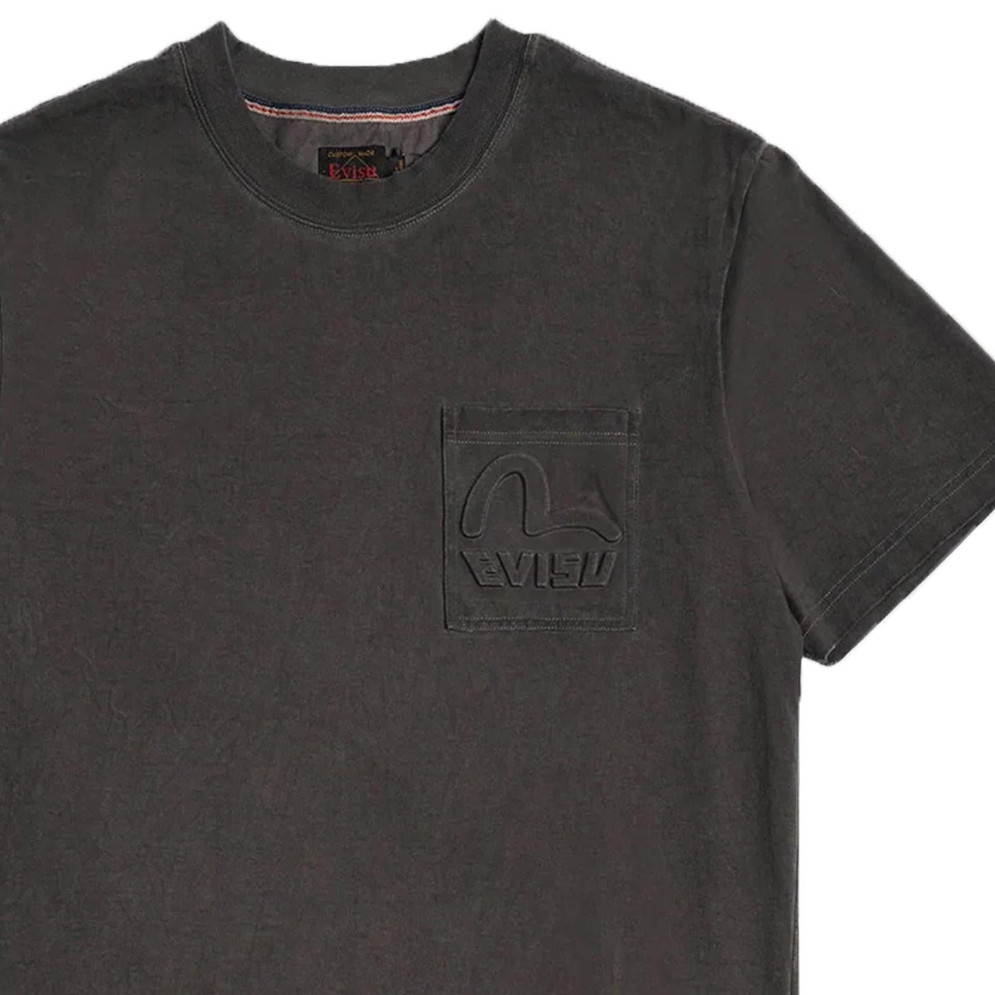 Evisu Embossed Logo Pocket T-Shirt in CharcoalT-ShirtsDPUS Designer OutletDPUS Designer Outlet2000292267042SEvisu Embossed Logo Pocket T-Shirt in Charcoal