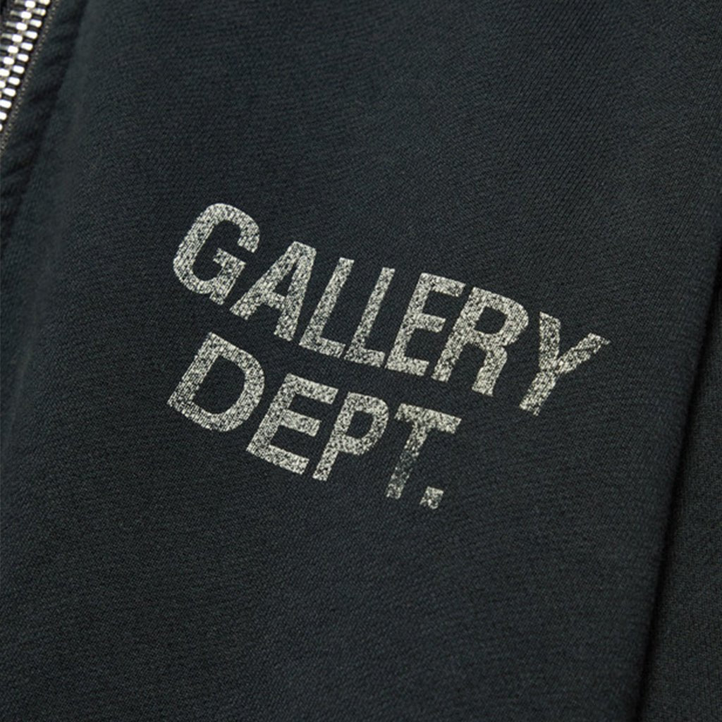 Gallery Dept. Contrast Panel Zipped Hooded SweatshirtGallery Dept.DPUS Designer Outlet840491221696Washed Black/ Heather GreySGallery Dept. Contrast Panel Zipped Hooded Sweatshirt