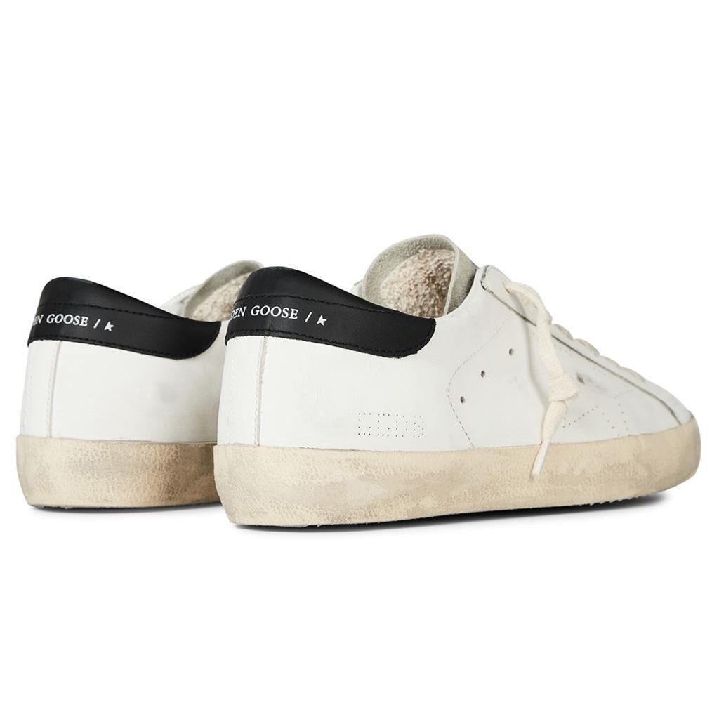 Golden Goose Super-Star Leather Suede Toe Sneaker in White/Ice/Black