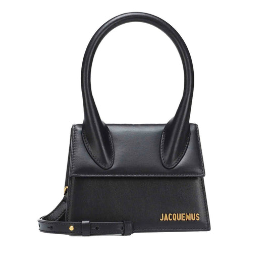 Jacquemus Le Grand Chiquito in Black LeatherHandbagsJacquemusDPUS Designer OutletJacquemus Le Grand Chiquito in Black Leather