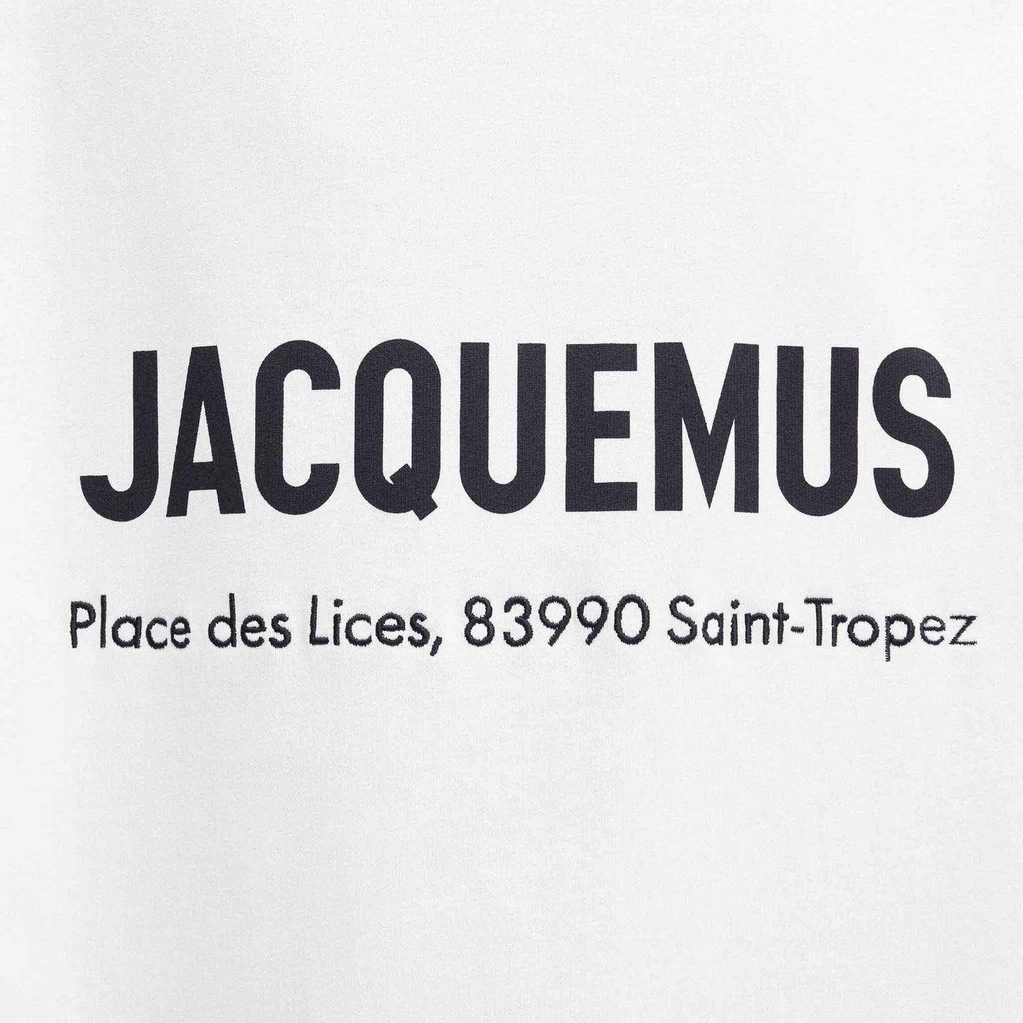 Jacquemus The Saint Tropez Place des Lices Address T-Shirt in White