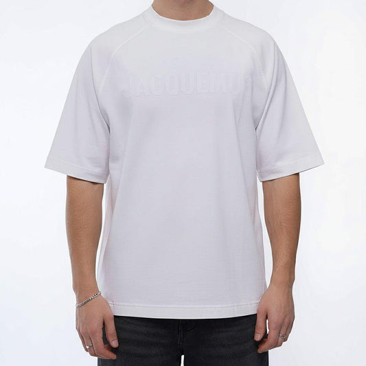 Jacquemus The Typo Oversized T-Shirt in WhiteT-ShirtsJacquemusDPUS Designer Outlet3700943386670SJacquemus The Typo Oversized T-Shirt in White
