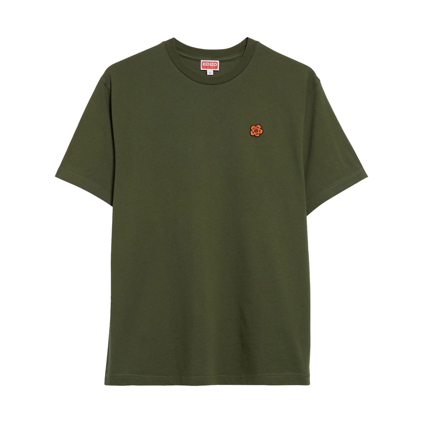 Kenzo Boke Flower Embroidered T-Shirt in Green