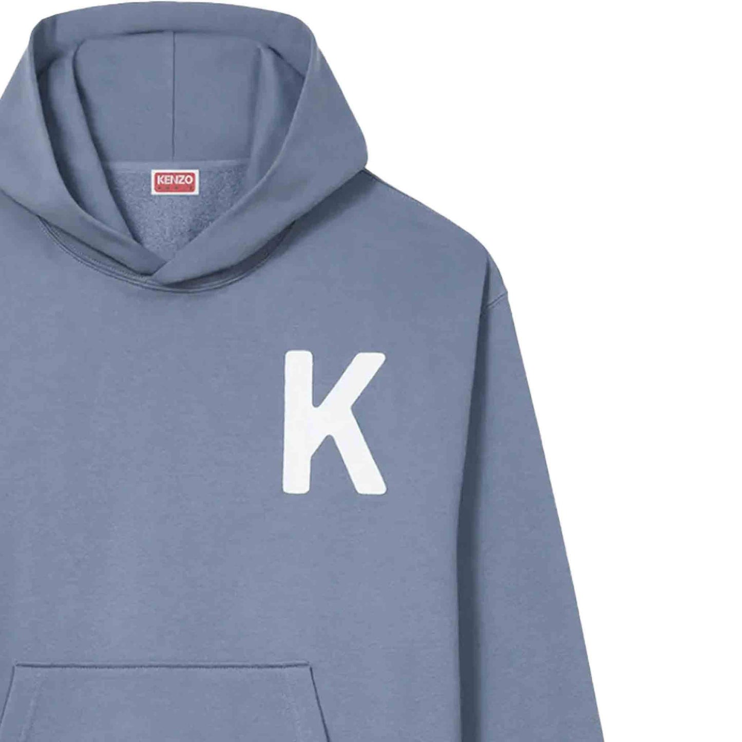 Kenzo Lucky Tiger Oversized Embroidered Hoodie in Blue