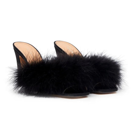 Maison Margiela Feather MulesHeelsMaison MargielaDPUS Designer Outlet8053460411376BlackEU36Maison Margiela Feather Mules