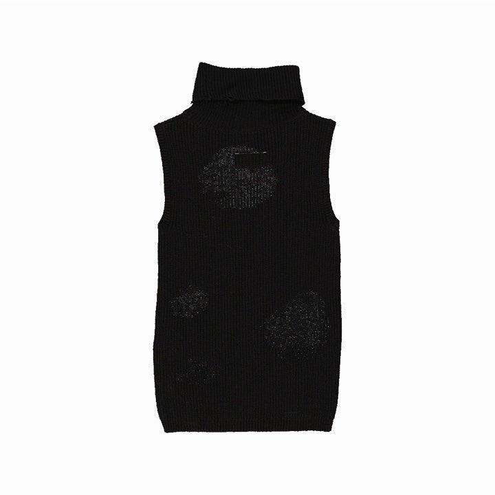 Maison Margiela MM6 Distressed Roll Neck Sweater BlackSweaterMaison MargielaDPUS Designer Outlet8053460187561BlackIT38Maison Margiela MM6 Distressed Roll Neck Sweater Black