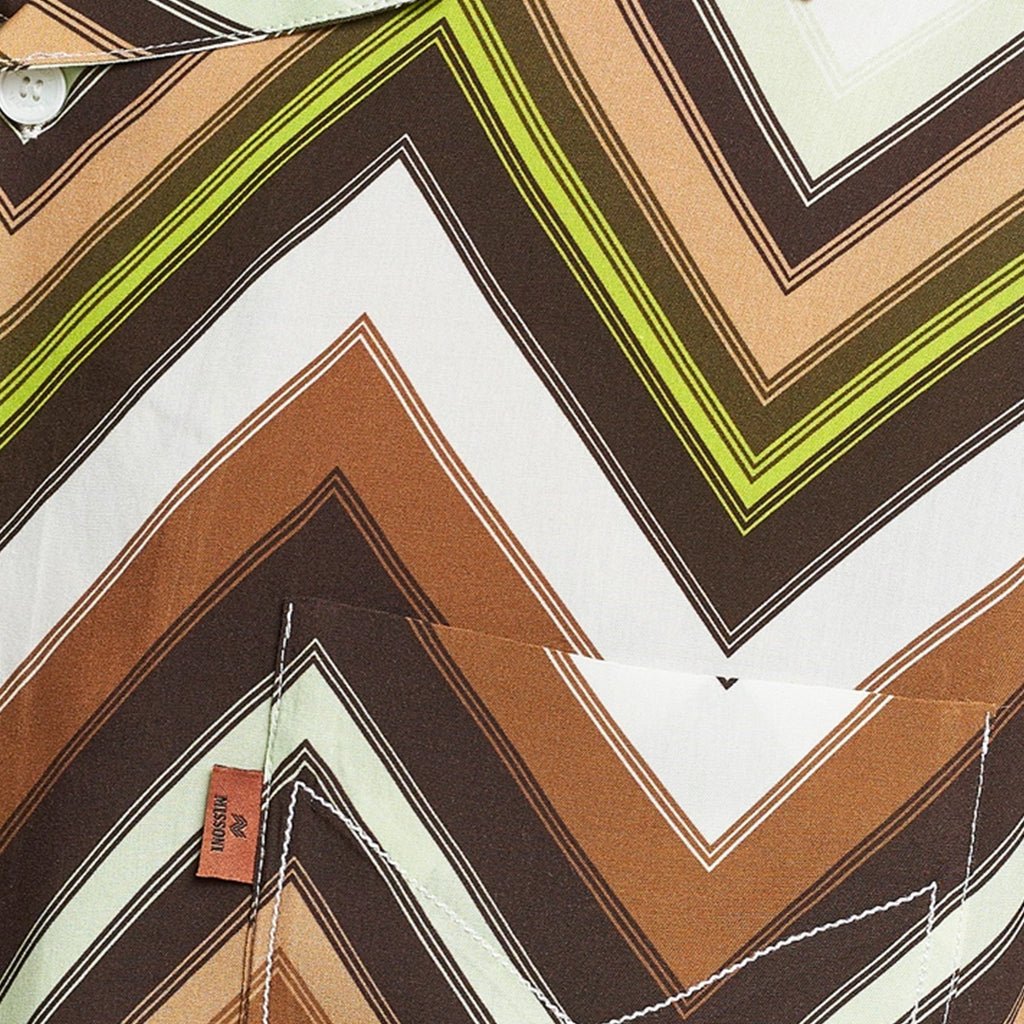Missoni Short Sleeve ShirtShirtsMissoniDPUS Designer Outlet8053147004419Green/BrownMMissoni Short Sleeve Shirt