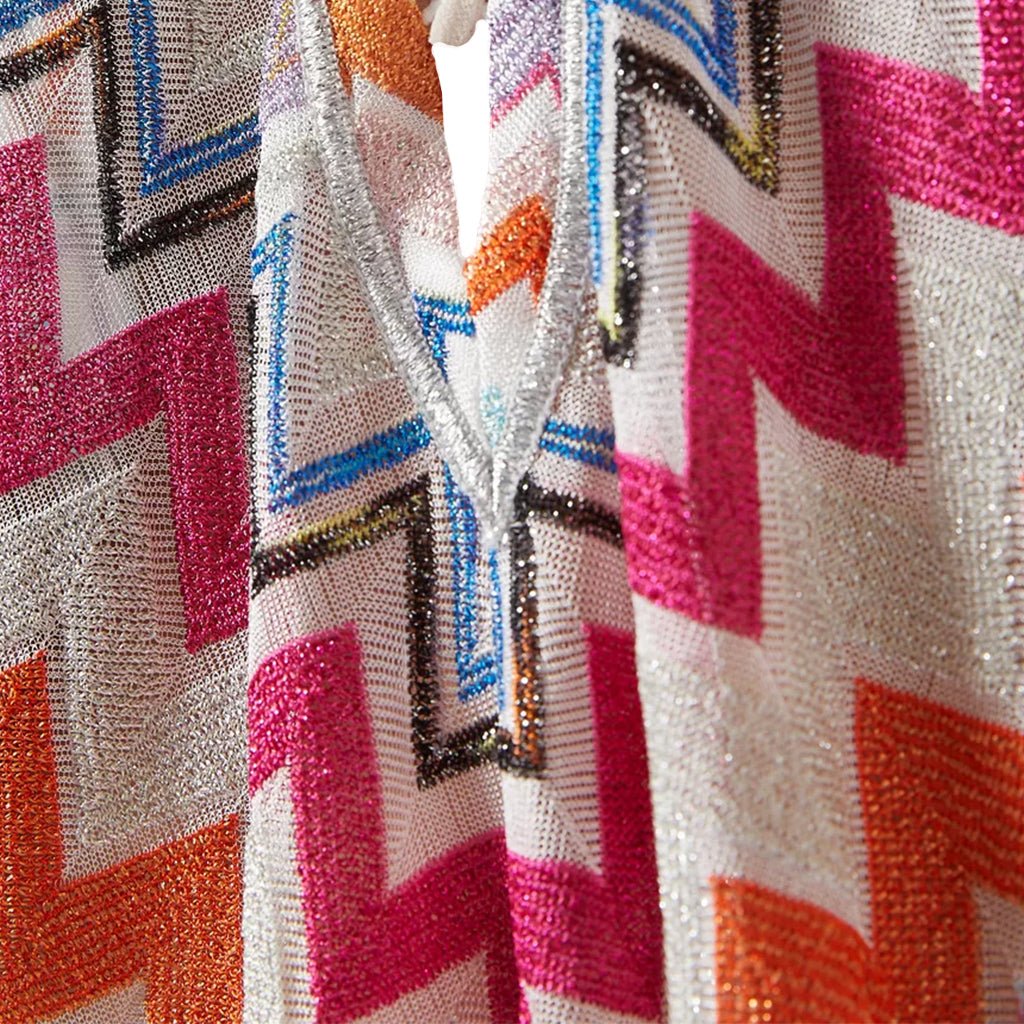 Missoni Zigzag Short Cover Up KaftanDressesMissoniDPUS Designer Outlet8053147134161MultiLMissoni Zigzag Short Cover Up Kaftan