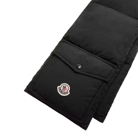 Moncler Padded Down Packable Scarf in BlackScarvesMonclerDPUS Designer Outlet8053813380687Moncler Padded Down Packable Scarf in Black