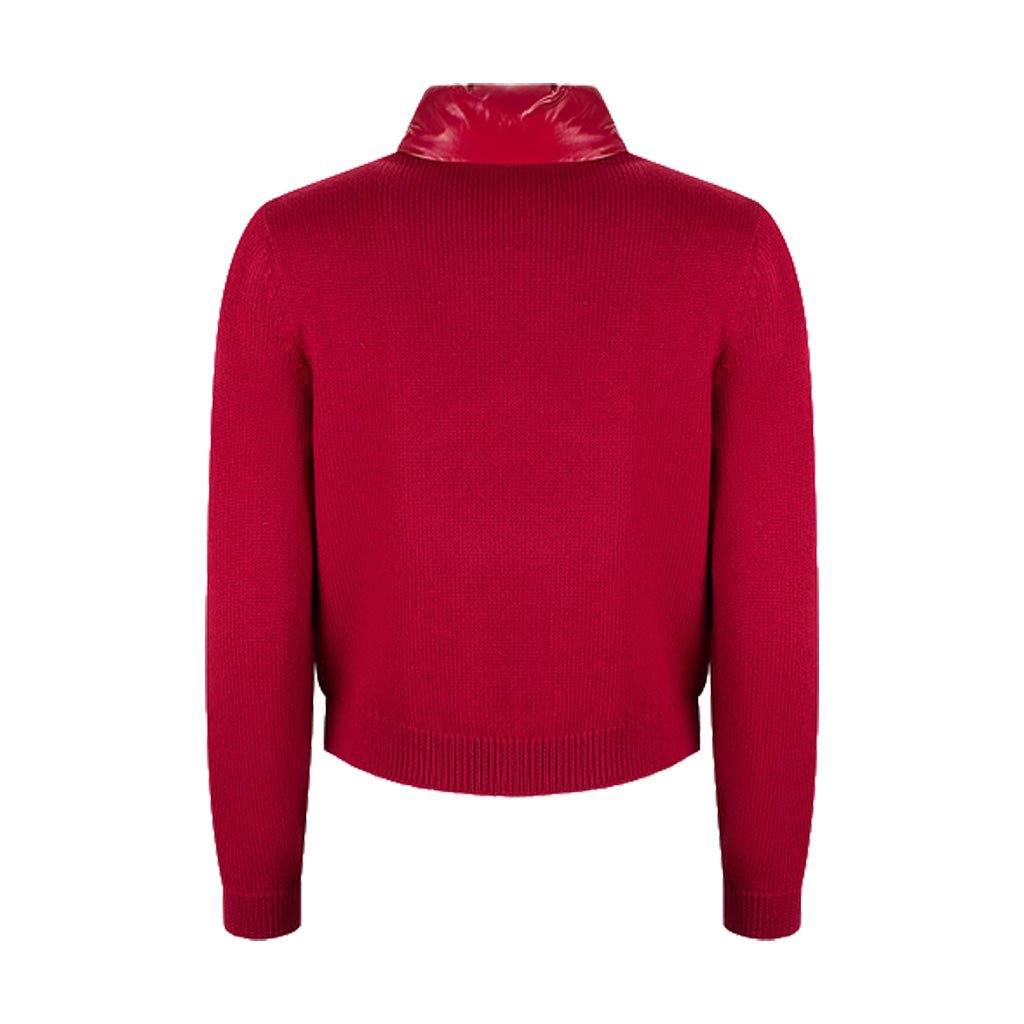 Moncler Women's Padded Zip-Up Wool CardiganKnitwearMonclerDPUS Designer OutletL10939B00023M7774-470-XS8053813635831PlumXSMoncler Women's Padded Zip-Up Wool Cardigan