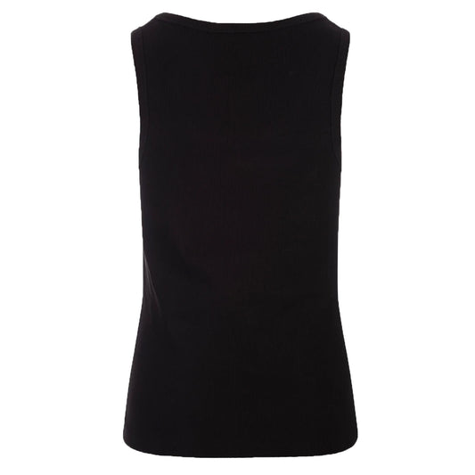 Moncler Women's Ribbed Logo Vest in BlackMonclerDPUS Designer Outlet203001214988055724460328SMoncler Women's Ribbed Logo Vest in Black
