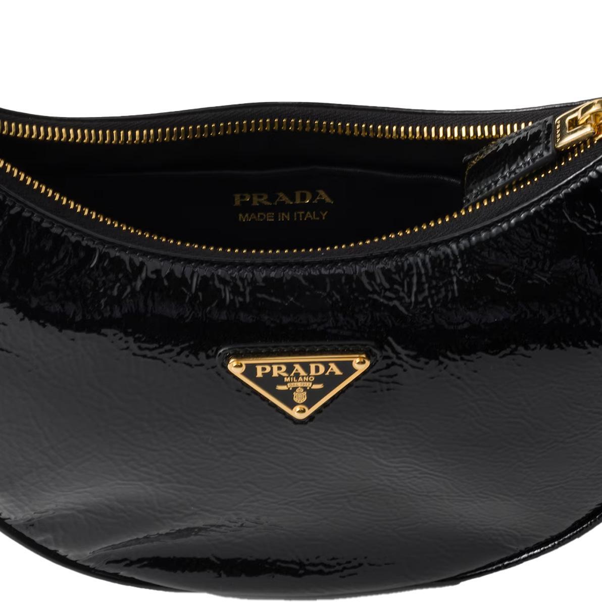 Prada Arque Shoulder Bag in Black PatentBagsPradaDPUS Designer Outlet330258Prada Arque Shoulder Bag in Black Patent