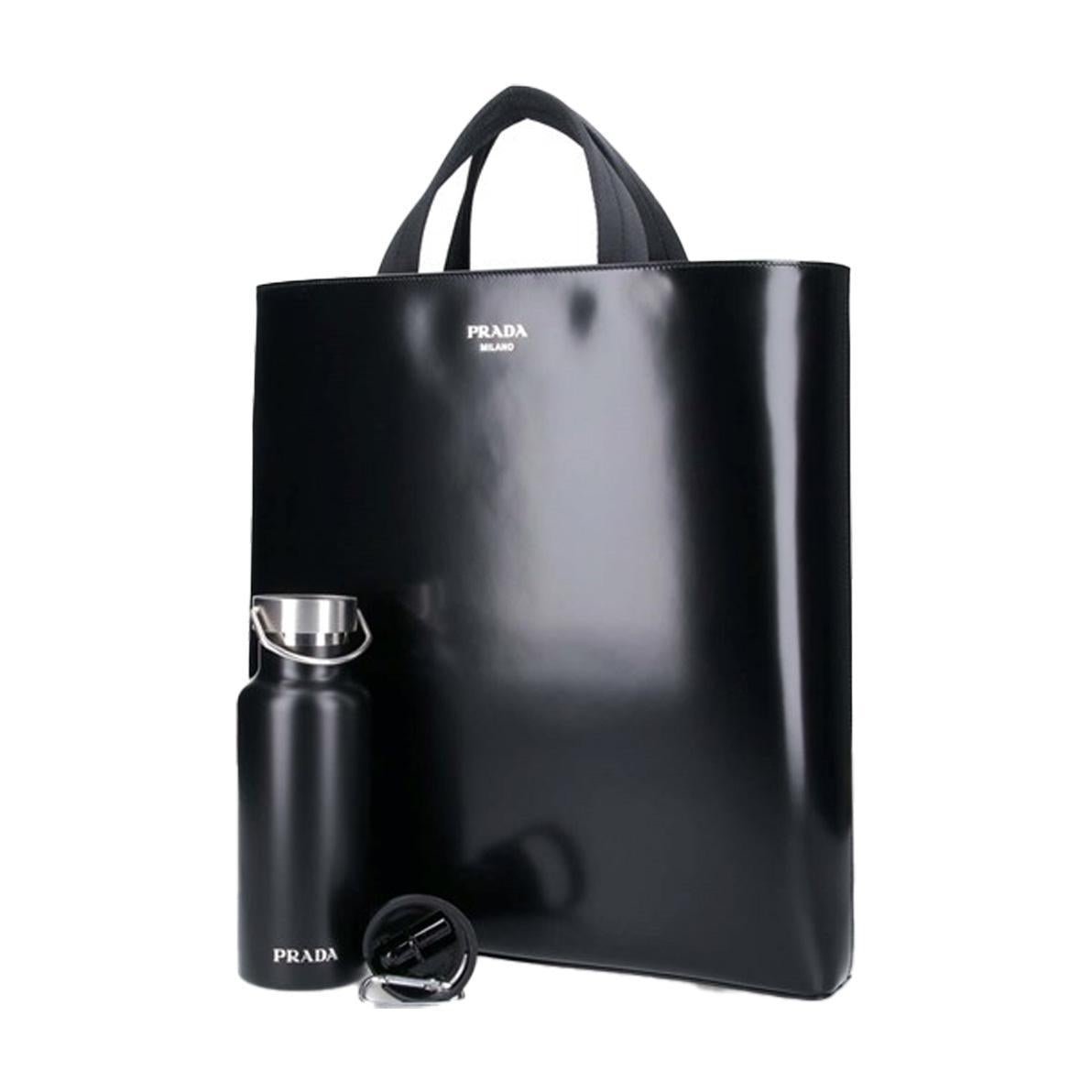 Prada Leather Tote with Bottle HolderBagsPradaDPUS Designer Outlet314400Prada Leather Tote with Bottle Holder