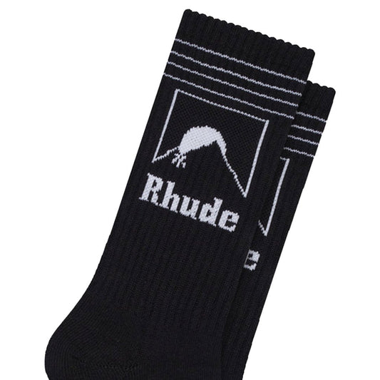Rhude Moonlight Outline SockAccessoriesRhudeDPUS Designer Outlet8058898425827BlackOSRhude Moonlight Outline Sock