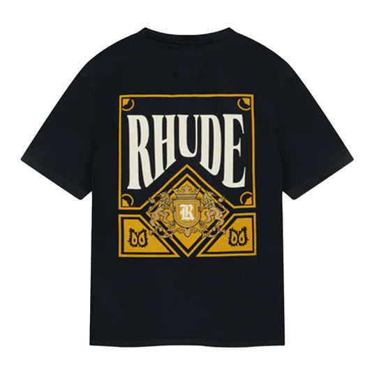 Rhude Playing Card TeeT-ShirtRhudeDPUS Designer OutletBlackXSRhude Playing Card Tee