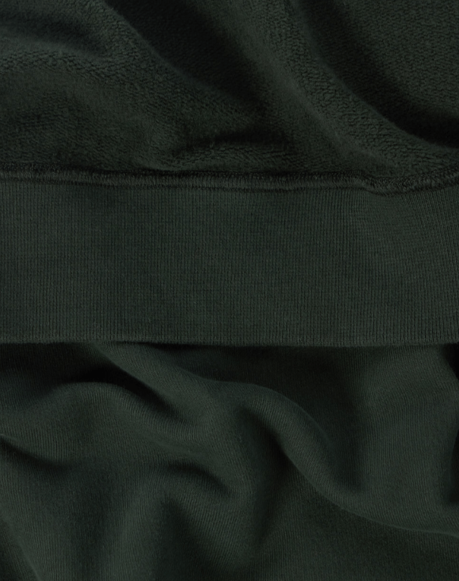 Stone Island Brushed Cotton Fleece Crewneck Sweatshirt Pocket Sleeve in JuniperSweatshirtsStone IslandDPUS Designer Outlet8053813437169SStone Island Brushed Cotton Fleece Crewneck Sweatshirt Pocket Sleeve in Juniper