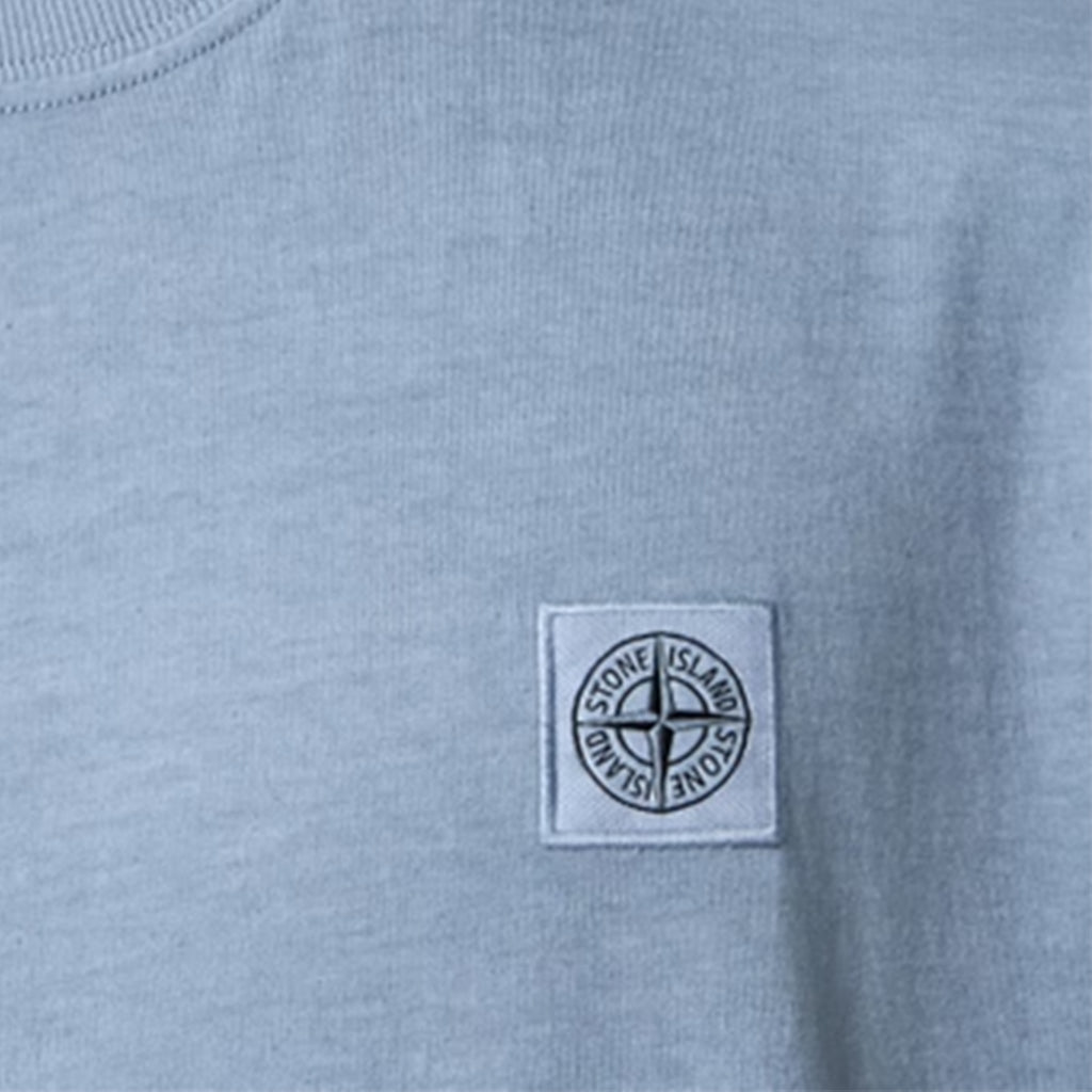 Stone Island Combed Cotton Jersey Compass Patch T-ShirtT-ShirtsStone IslandDPUS Designer OutletAvio BlueSStone Island Combed Cotton Jersey Compass Patch T-Shirt