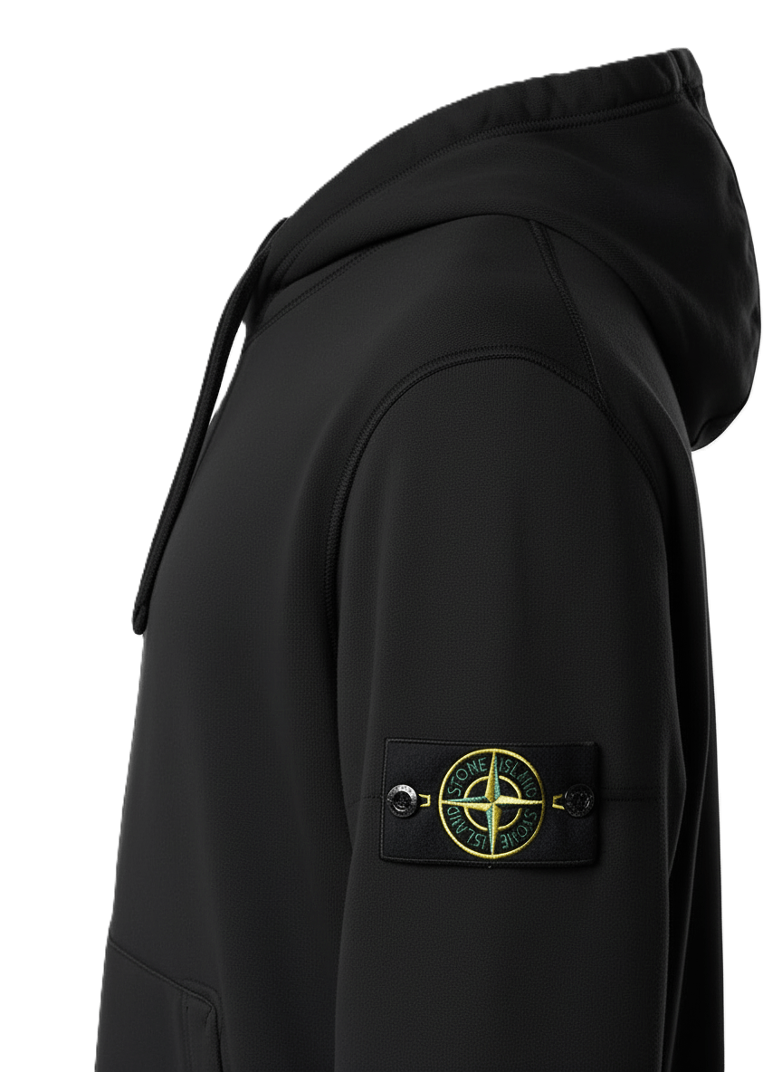 Stone Island Cotton Fleece Zip - Up Hooded Sweatshirt in BlackHoodies & Zip - UpsStone IslandDPUS Designer Outlet8053813472870XSStone Island Cotton Fleece Zip - Up Hooded Sweatshirt in Black