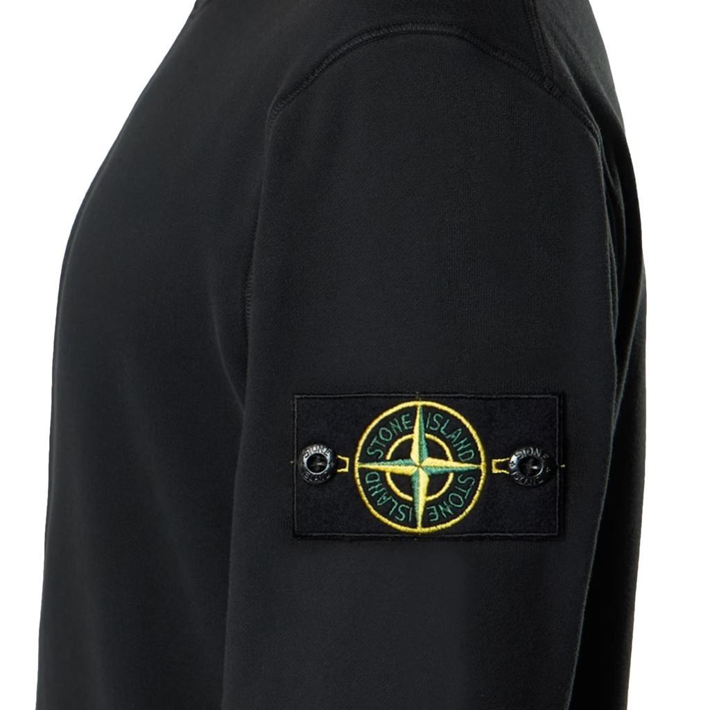 Stone Island Organic Cotton Fleece Garment Dyed SweatshirtSweatshirtsStone IslandDPUS Designer Outlet0154911615748053819077710BlackSStone Island Organic Cotton Fleece Garment Dyed Sweatshirt