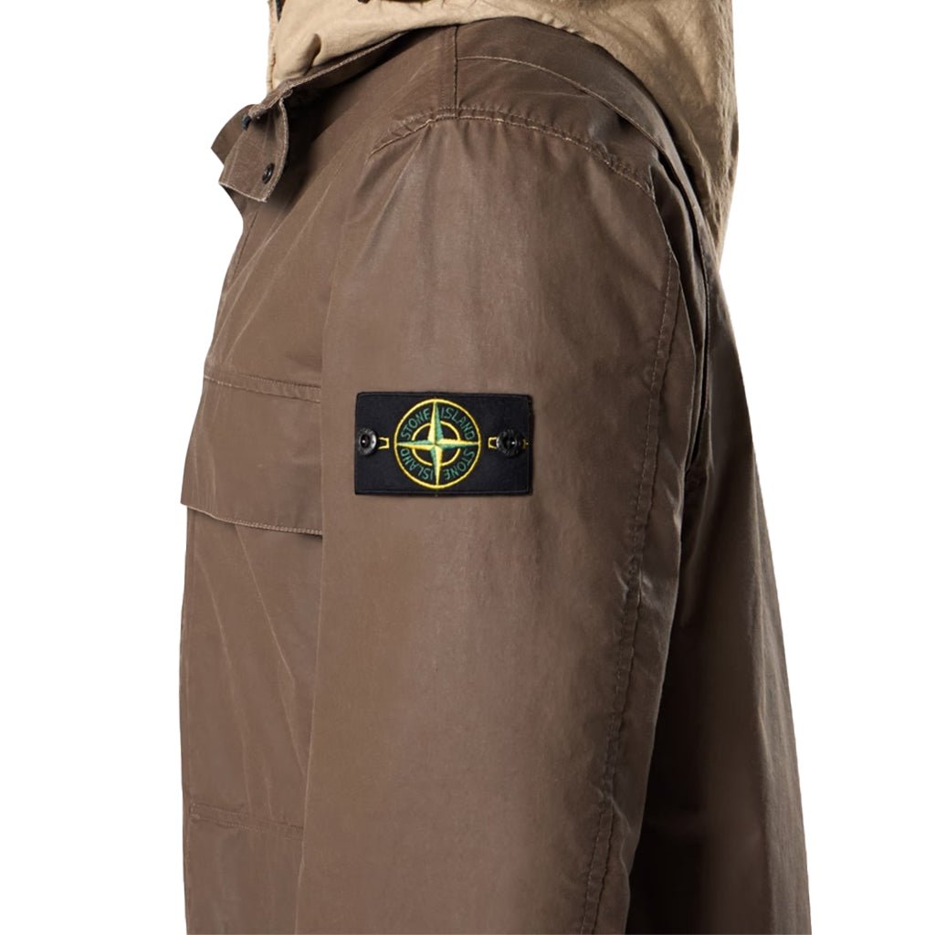 Stone Island Waxed Pigment Cotton Tela Field JacketCoats & JacketsStone IslandDPUS Designer OutletUmberSStone Island Waxed Pigment Cotton Tela Field Jacket