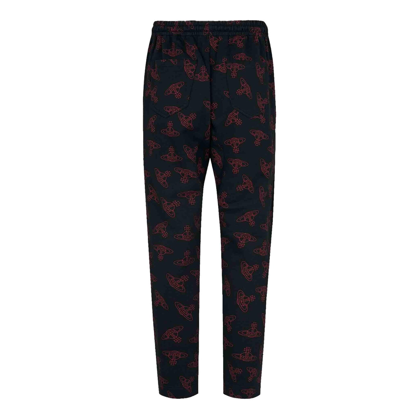 Vivienne Westwood All Over Orb Joggers in Black/Red