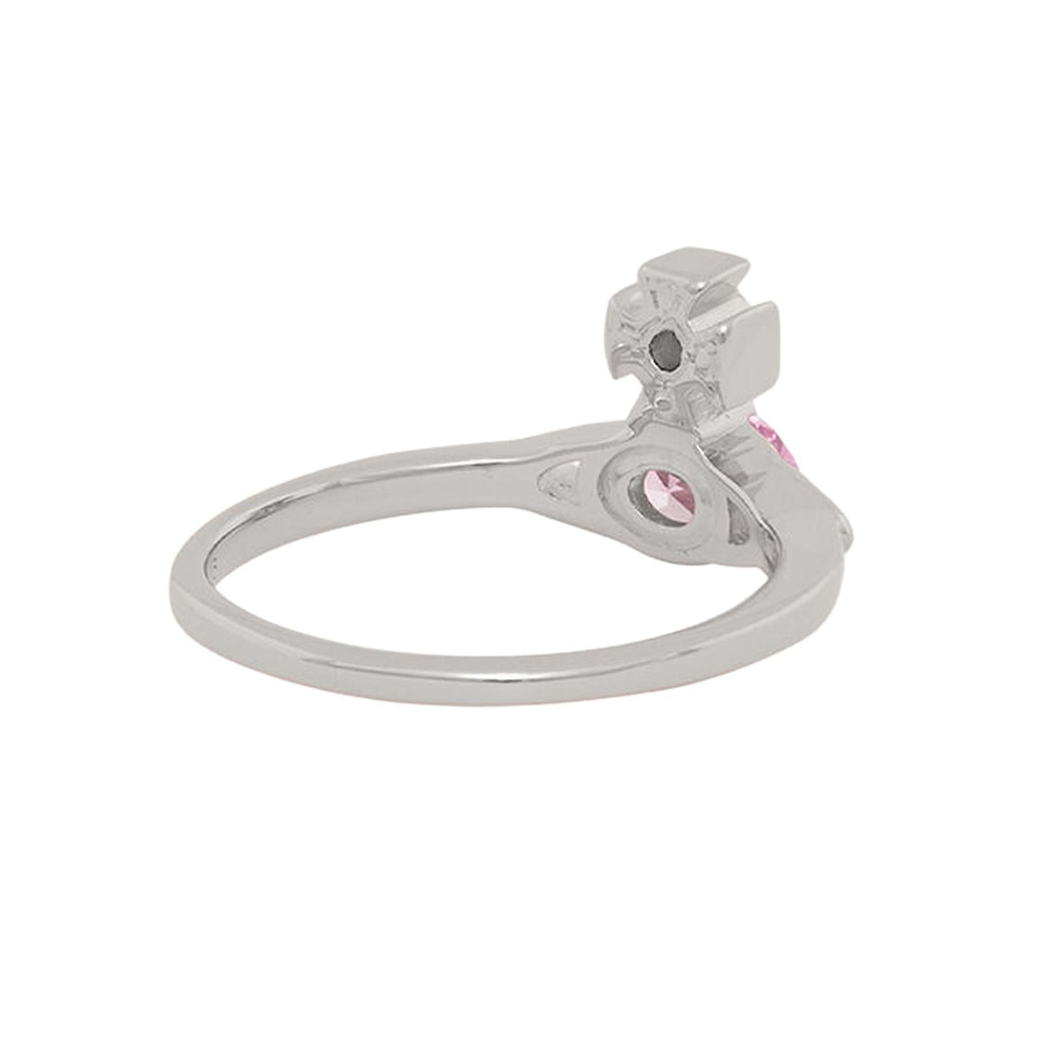 Vivienne Westwood Allie Ring in Platinum / Pink Cz – DPUS Designer