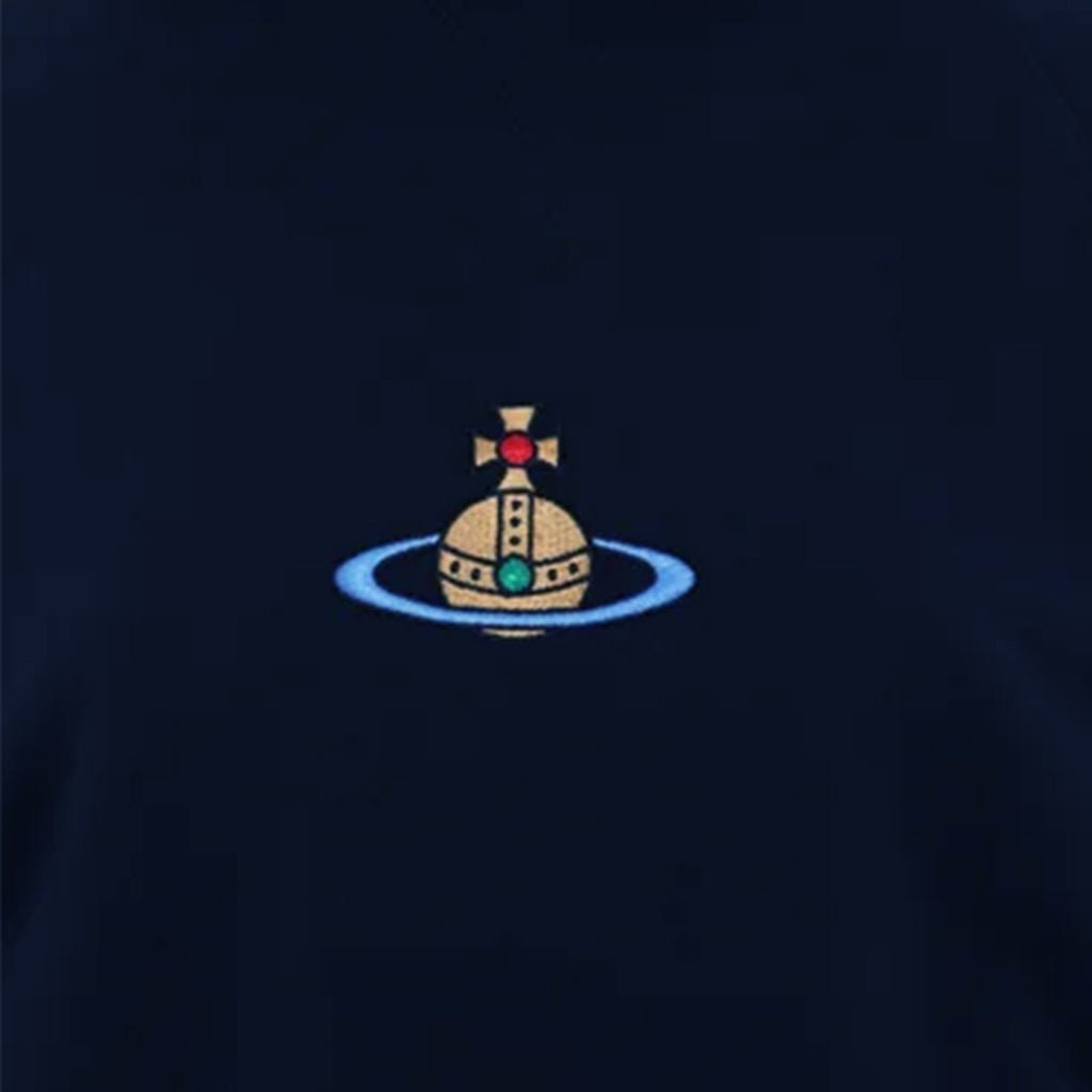 Vivienne Westwood Embroidered Centre Orb Raglan Cropped SweatshirtSweatshirtsVivienne WestwoodDPUS Designer Outlet044362269873Navy2XSVivienne Westwood Embroidered Centre Orb Raglan Cropped Sweatshirt
