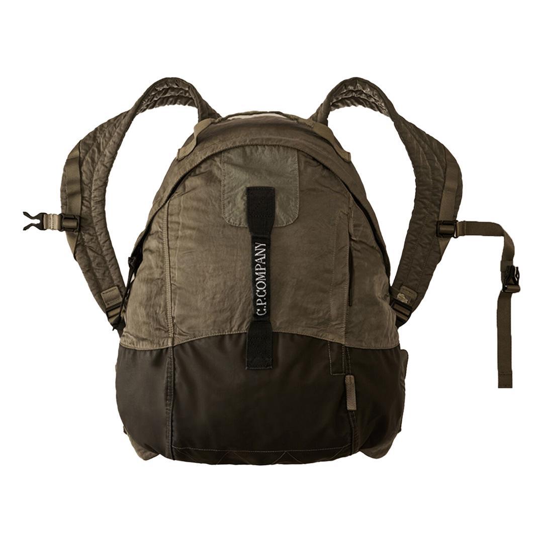 C.P. Company Nylon B Rounded Backpack in Fallen Rock