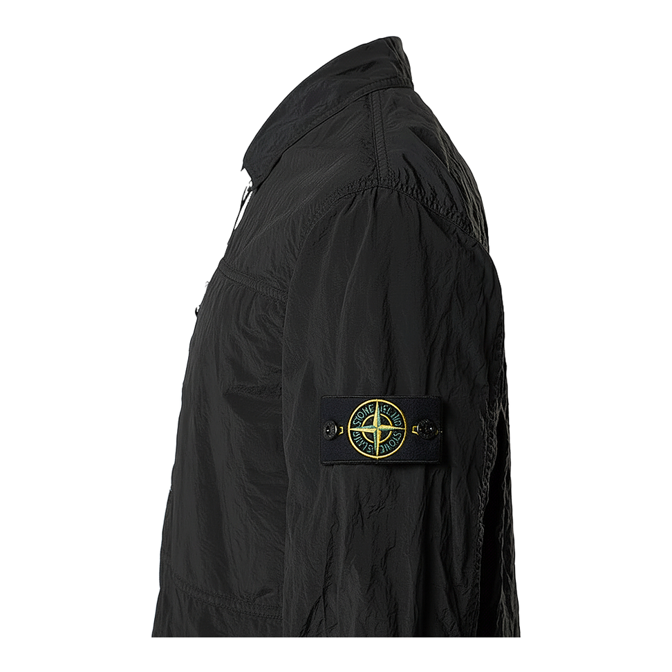 Stone Island Nylon Metal Comfort Fit Overshirt in Black