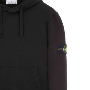 Stone Island Cotton Fleece Hoodie in Black