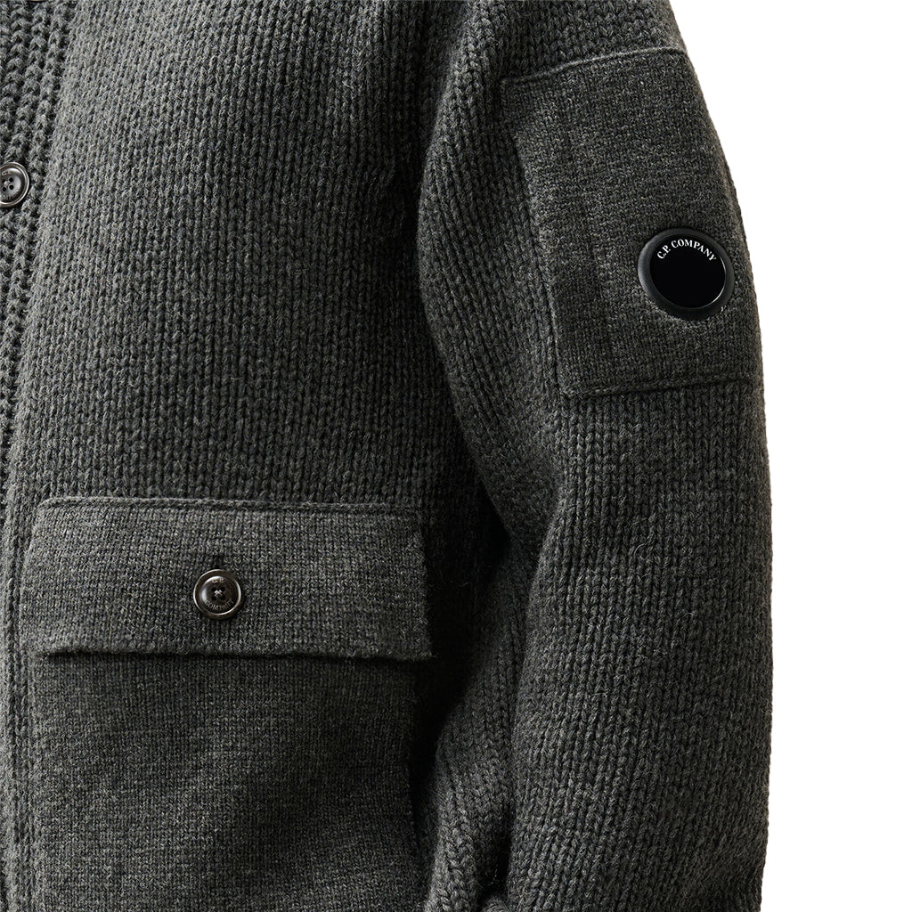 [C.P. Company] Lambswool GRS Knitwear Cardigan