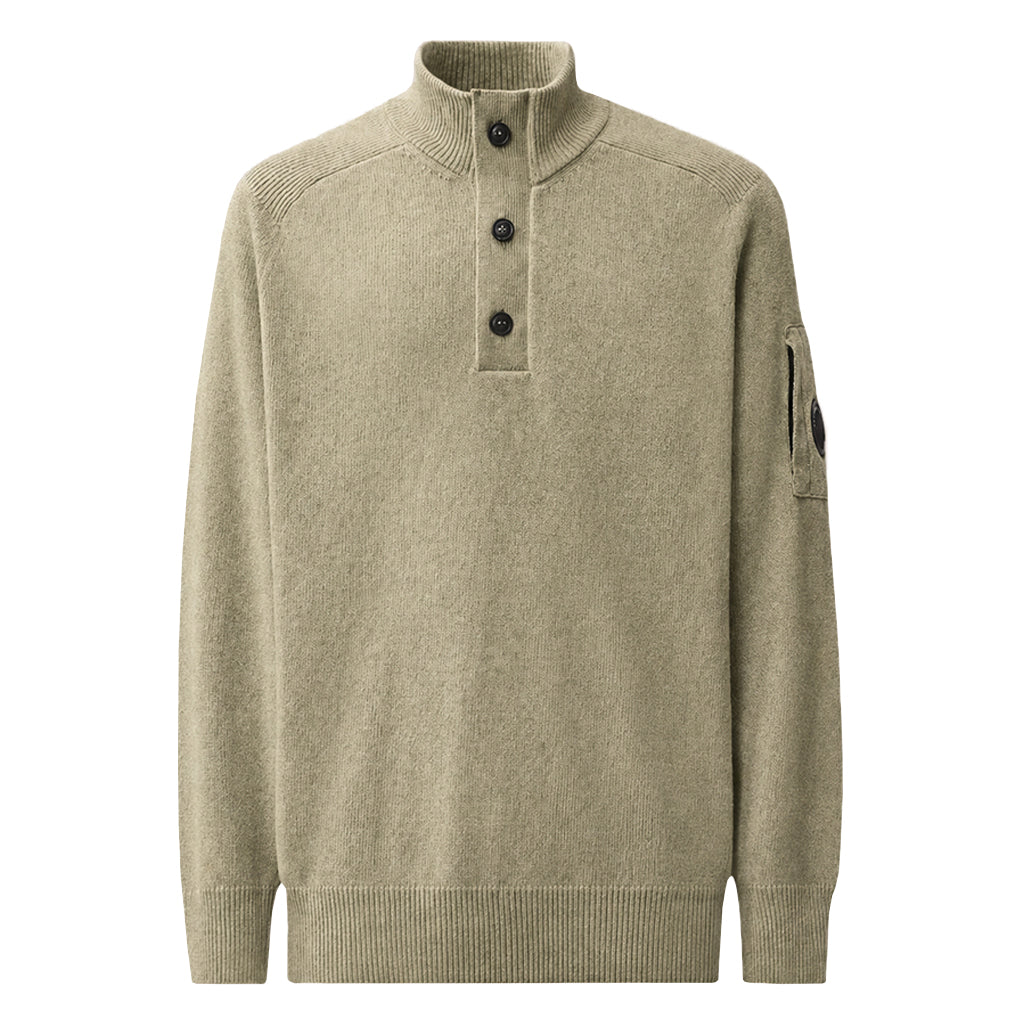 [C.P. Company] Lambswool GRS Half Button Knit