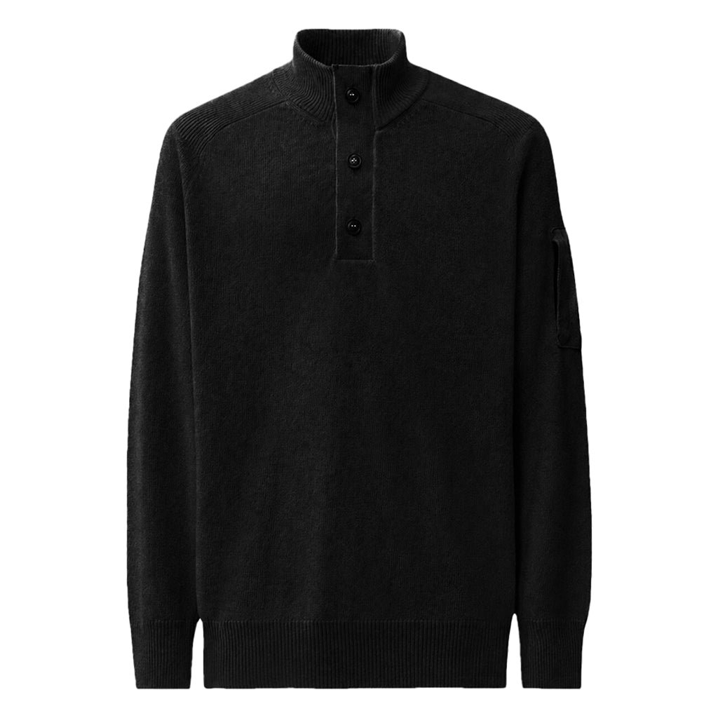 [C.P. Company] Lambswool GRS Half Button Knit